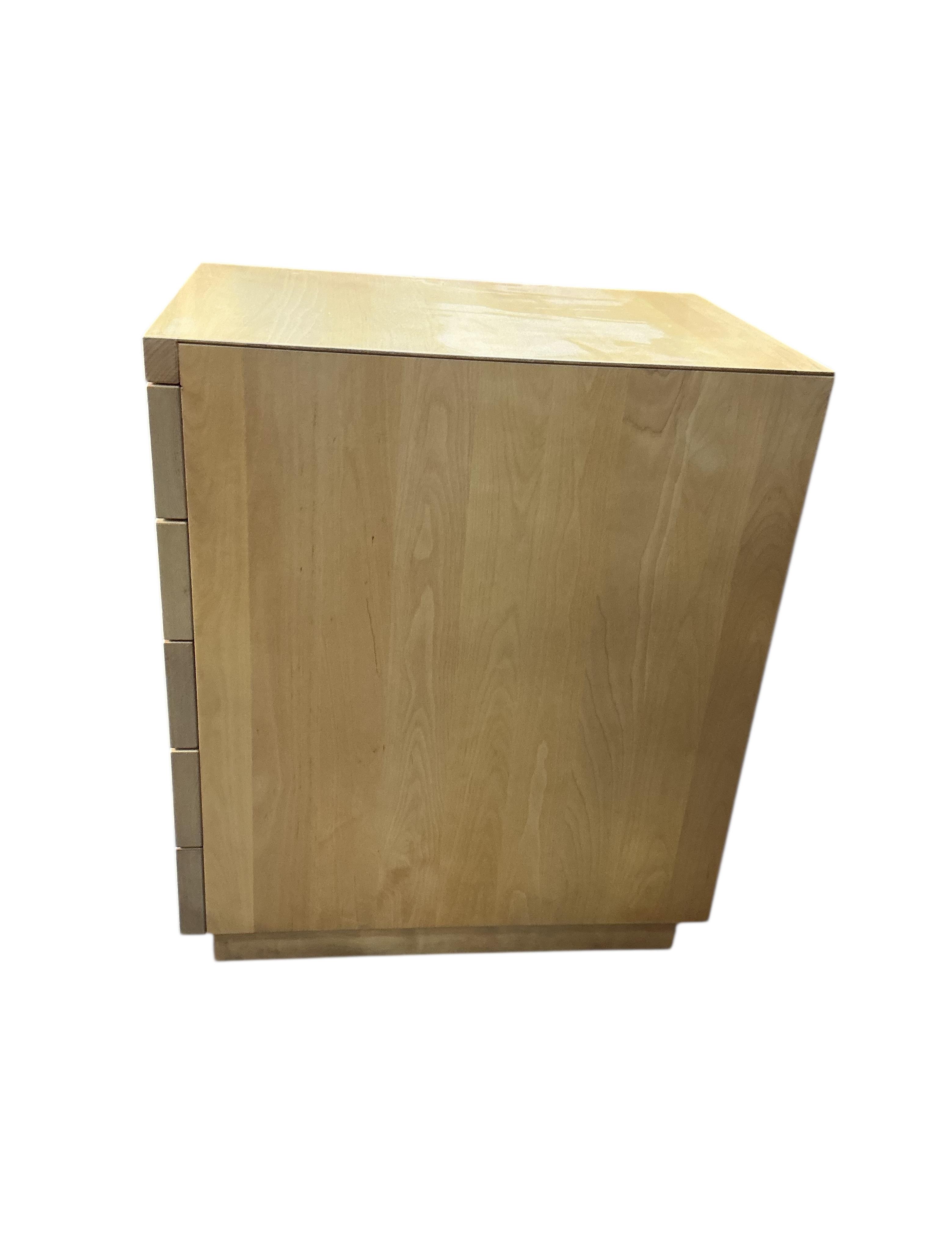 An Alvar Aalto filing cabinet, width 38cm, depth 56cm, height 65cm